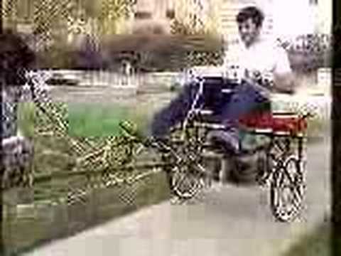 3D Biped robot pulling a rickshaw