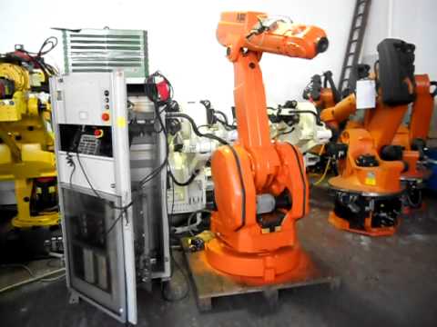 6 axis used industrial robot ABB IRB3000 M92 control S3 at www.eurobots.net