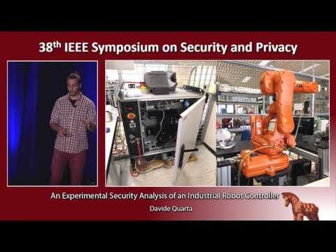 An Experimental Security Analysis of an Industrial Robot Controller