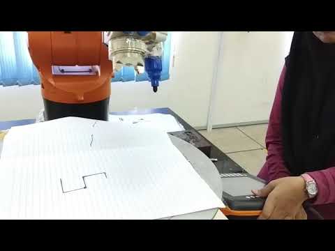 Articulated robotic arm design an alphabet S