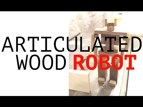 Articulated Wood Robot #priorityboxchallenge