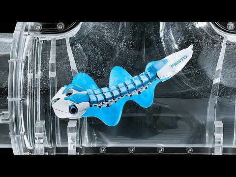 BionicFinWave Underwater Robot From Festo Swims With Ultrasound