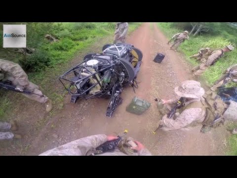 Boston Dynamics LS3 Military Robot Delivering Water to U.S. Marines