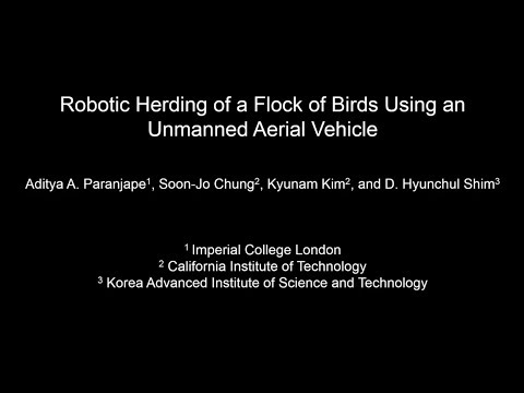 Chung Lab – Robotic Herding of a Flock of Birds Using an Unmanned Aerial Vehicle
