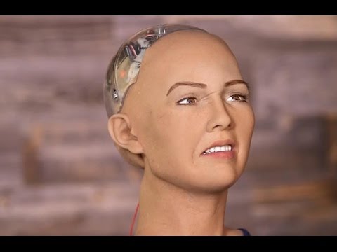 Creepy humanoid robot agrees to destroy all humans (Tomorrow Daily 334)