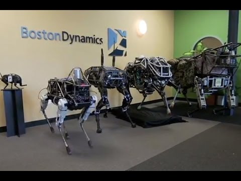 DARPA Robot Walkers All Terrain Transport US Military Technology Boston Dynamics