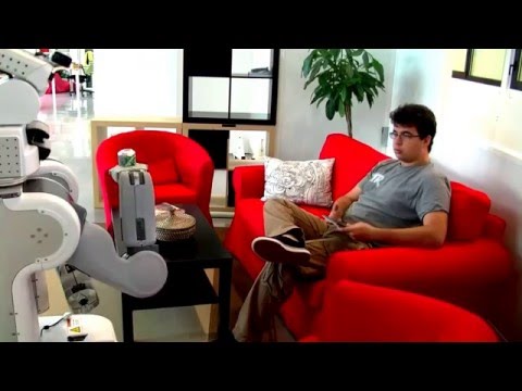 Domestic Robots|| Bring me the can  When the robot hands us objects||