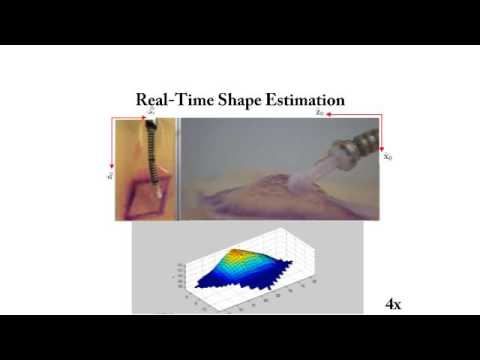 Force controlled shape exploration using continuum robots