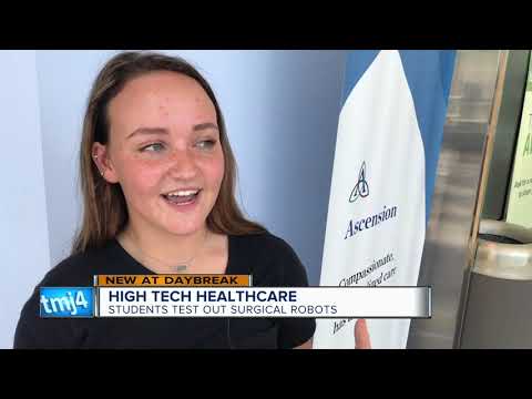 High tech healthcare: students test out surgical robots