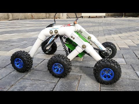 How to Make a Mars Rover / Rocker bogie Robot – Stair climbing