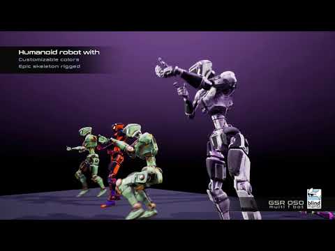 Humanoid robot for Unreal Engine