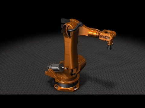 Industrial Robot 3D Model