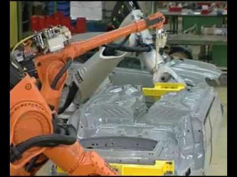 industrial robots synchronized cooperating with KUKA RoboTea