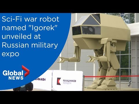 Kalashnikov military robot unveiled at Russian arms expo
