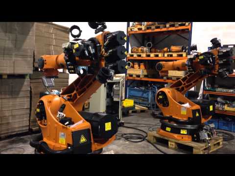 Kuka S2000 industrial robots test in eurobots.it