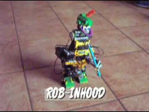 Lego ROB-INHOOD – Biped robot built with the kit RIS2.0 Mindstorms (RCX)