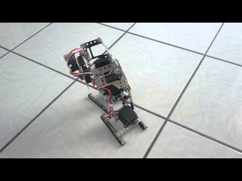 Meccano style biped robot