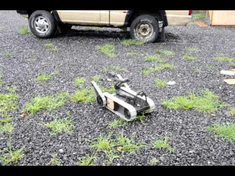 Military robot climbs and crawls