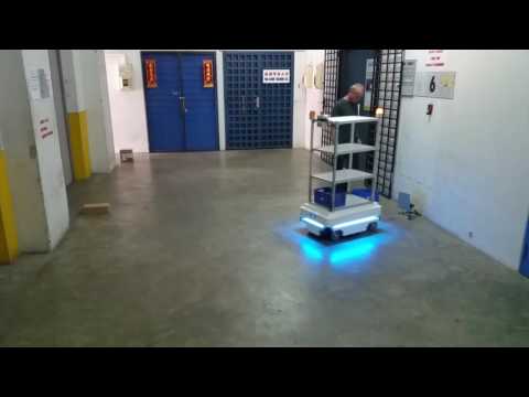 mir mobile industrial robots agv rack horn push button light