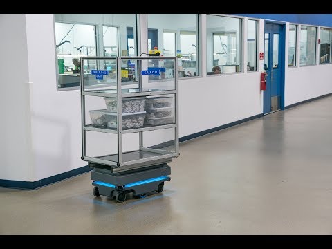 MiR200 robot automates warehouse-to-cleanroom material transport operations at Argon Medical Devices