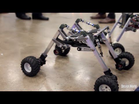 Mobile robots use articulated chassis design for teaching mechatronics