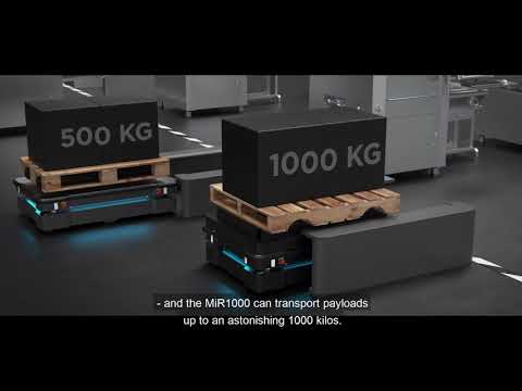 Optimized Internal Transportation of Heavy Loads and Pallets with MiR1000 and MiR500