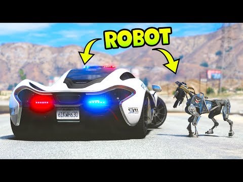 Police robots are the future of law enforcement!! (GTA 5 Mods – LSPDFR Gameplay)