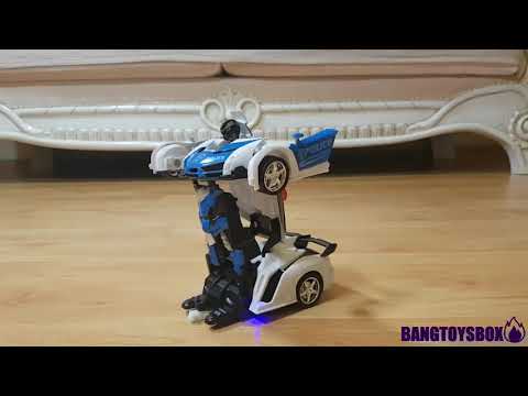 RC ULTRA-SENSING TRANSFORMED POLICE ROBOT CAR