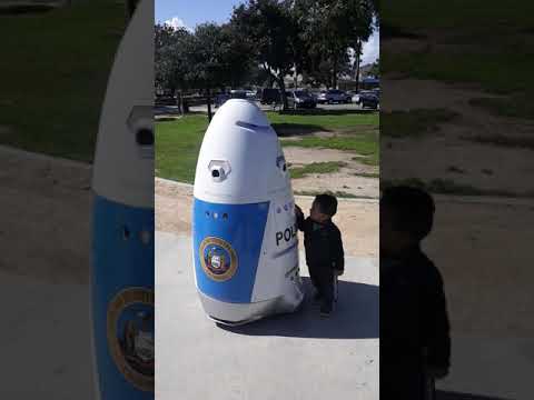 Robot police is  here in Huntington park crazy