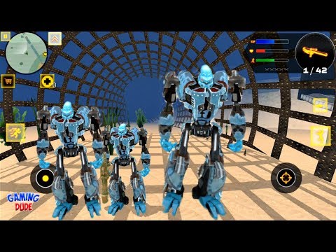 Robot Shark 2 – Underwater Shark Robots | by Naxeex Robots | Android Gameplay FHD