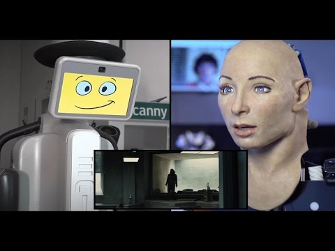 Robots react to scary trailer for horror movie 'Morgan'