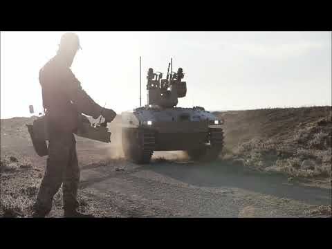 Russian military robot 'Soratnik'