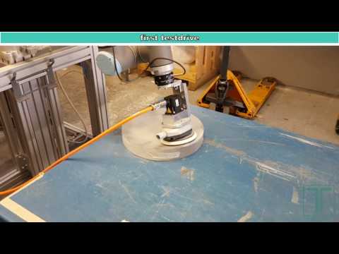 Sanding Head for 3D parts with Industrial robot