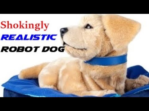 cute realistic robot dog