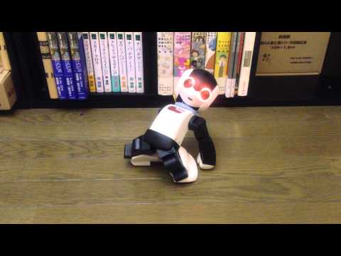 Standing up of "Robi" biped robot
