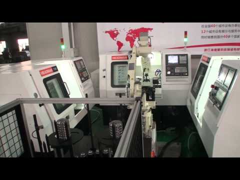 T353sets+articulated robot+16 station feed bin