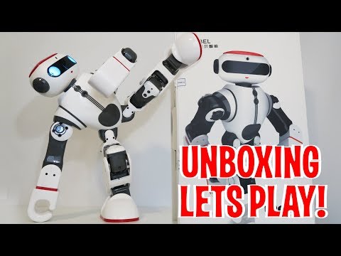 Unboxing & Let's Play – DOBI by WLtoys – Humanoid Robot Review – Intelligent Toy like Cozmo!