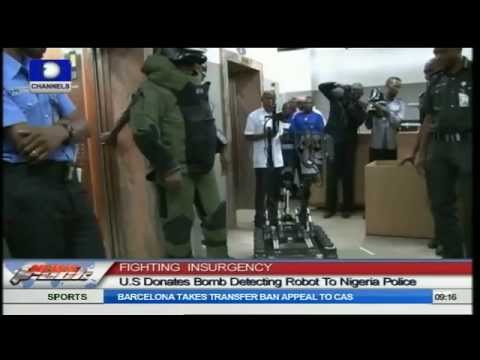 US Donates High Tech Bomb Disposal Robots to Nigeria Police