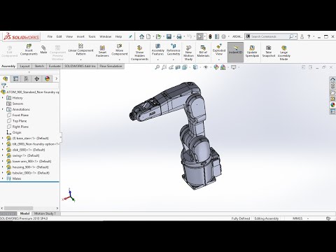 Video Cara Menganimasikan Gerakan Robot 6-Axis di Solidworks (Part 1 – Intro)