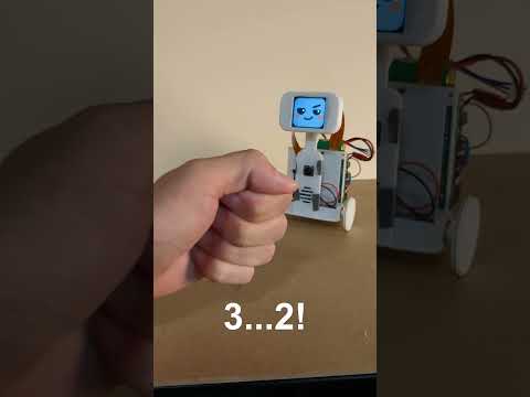 AI robot Robbi plays rock-paper-scissors  #ai #diy #raspberrypi #robot