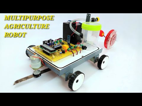Multipurpose Agriculture Robot #robot #diy #engineering #science #project #experiment #arduino #robo