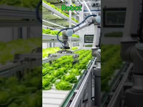 Robotic Arm Harvests Lettuce in Fully Automated Indoor Farm | Smart Farming Technology 2025
