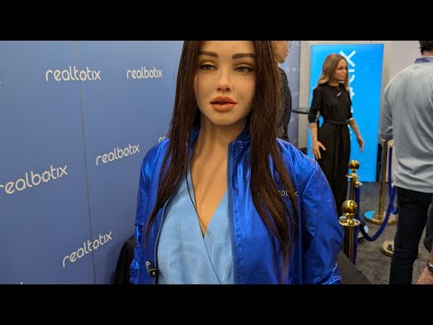 Ultra-Realistic AI Robot at CES 2026 by Realbotix!
