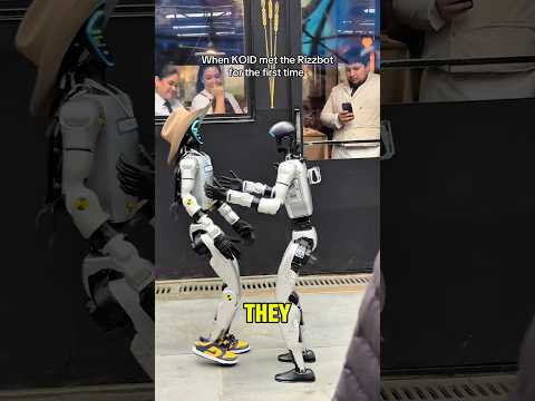 When KOID met the Rizzbot for the first time #rizzbot #koid #robot