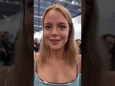 Would You Dare to Date This Artificial Blonde Girlfriend Unveiled at Expo 2025? #AI #android