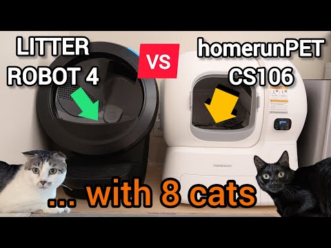 Best automatic litter box for multiple cats? Litter Robot 4 vs homerunPET self-cleaning litter box