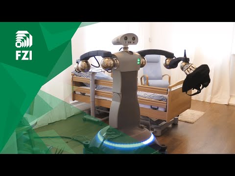 Service Robot HoLLiE picks up laundry from the floor