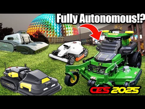 Stand up Autonomous Robot Lawn MOWERS!? Best of AI Robot mowers 2025 from CES