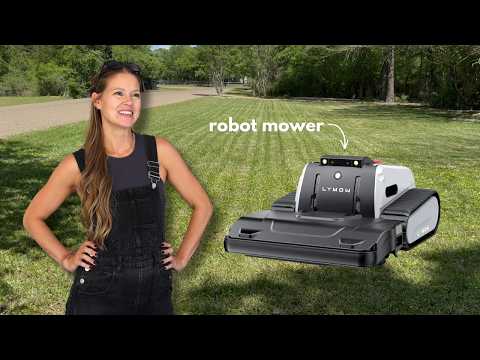 we're testing out a robotic lawn mower… [Lymow One Plus Robotic Mower]