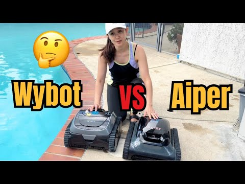 Wybot vs Aiper Robotic Pool Cleaner. Which is Better? Watch This in Action!